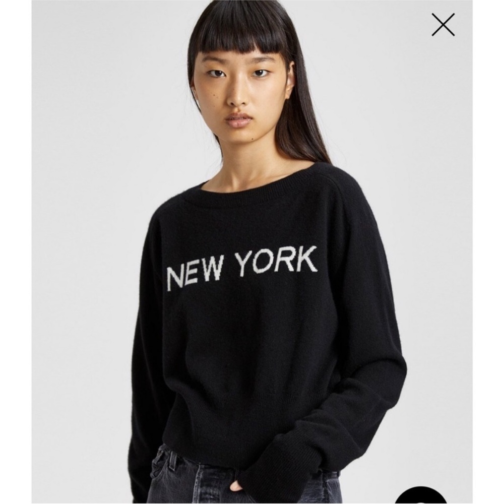 Theory Cashmere Intarsia Sweater New York Size Small